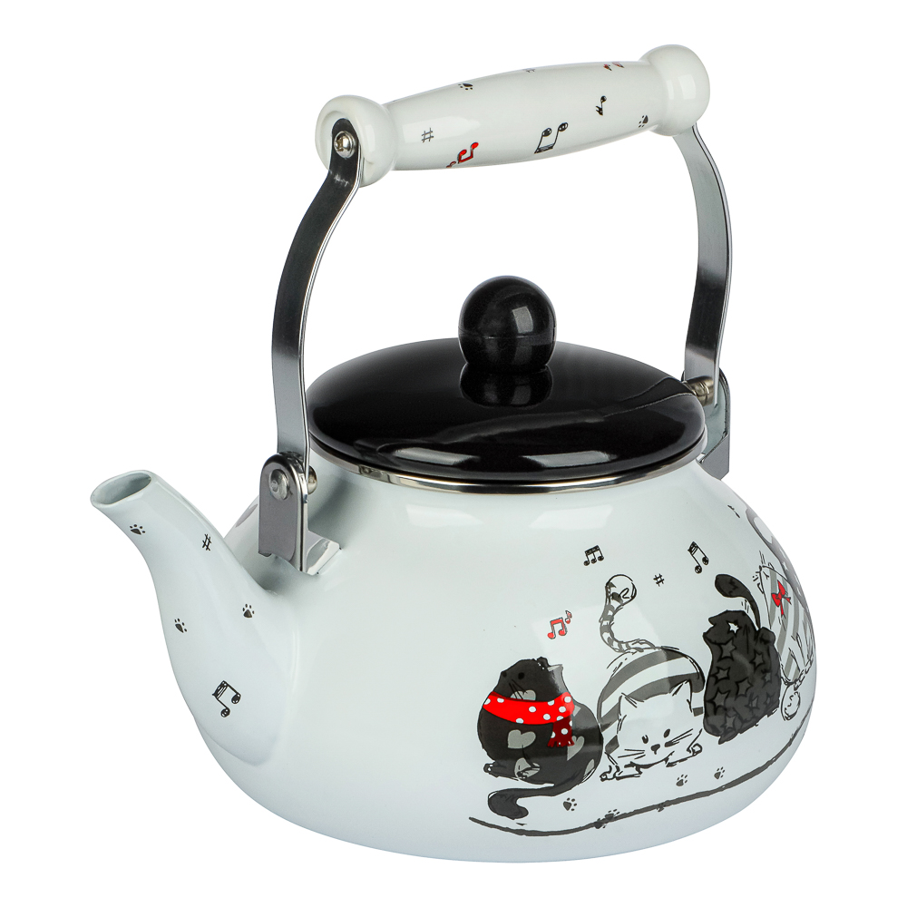 VETTA Хвостатые друзья Чайник эмалированный 2,5л, индукция, арт.№ 894-544