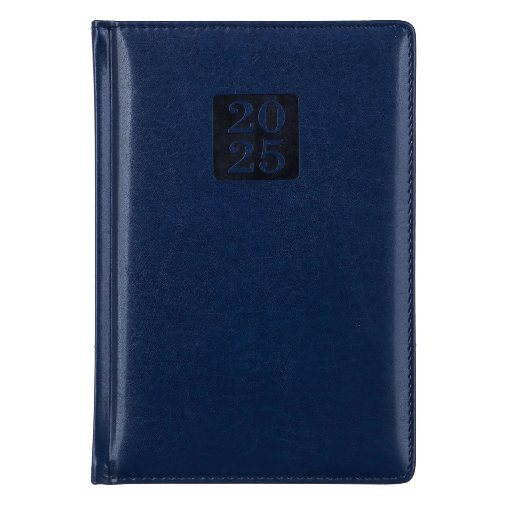 Ежедневник на 2025 "ПРЕСТИЖ" А5, 352 стр., твердая обложка с поролоном, иск.кожа, цветной срез, 4 цвета, арт.№ 572-237