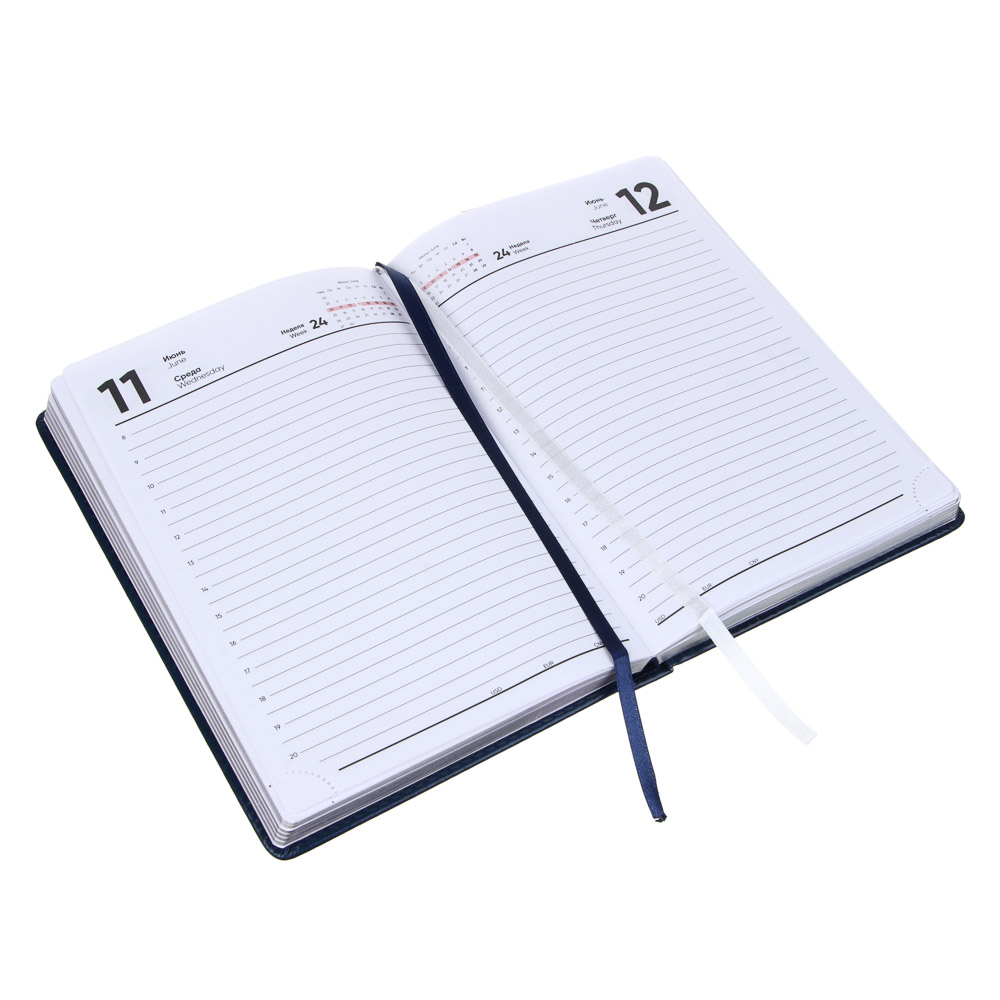 Ежедневник на 2025 "ПРЕСТИЖ" А5, 352 стр., твердая обложка с поролоном, иск.кожа, цветной срез, 4 цвета, арт.№ 572-237