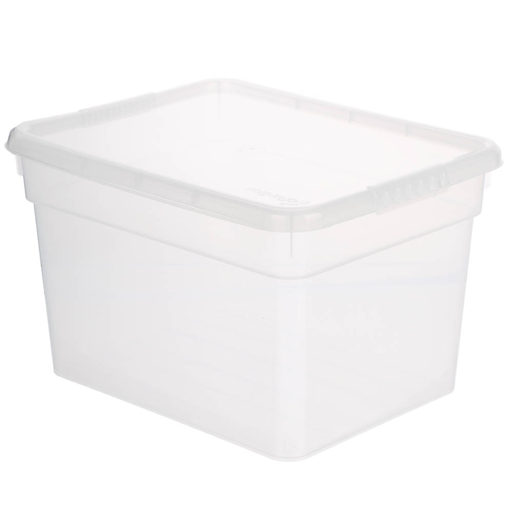 Ящик для хранения с крышкой 5л BASIC, полипропилен, 25х19х16см, арт.№ 406-137