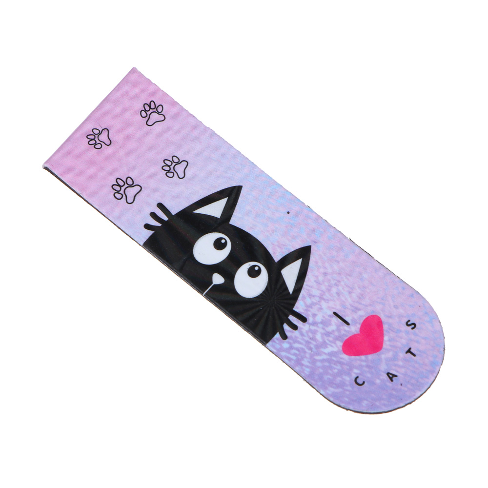 МИЛЫЙ КОТИК Набор закладок магнитных, 6 штук, размер закладки 12Х1,9см, упаковка 18,3Х10,3см, арт.№ 235-002