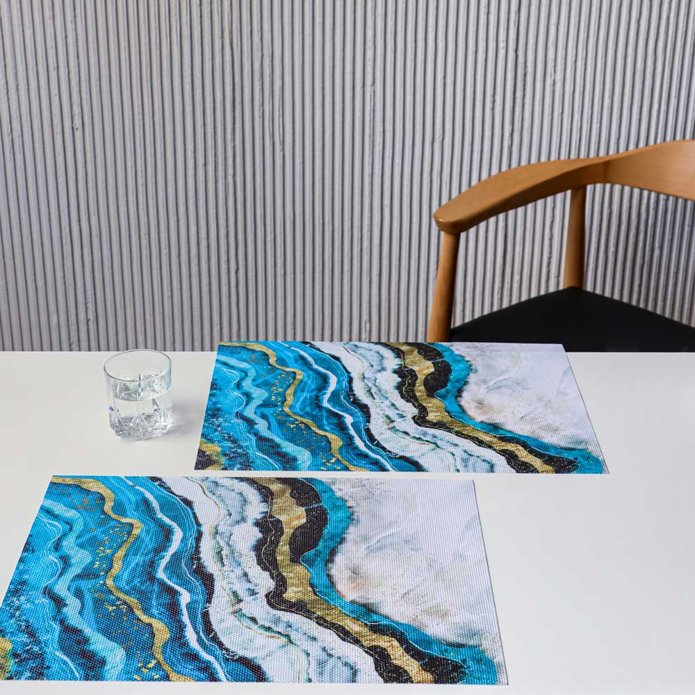 Набор салфеток сервировочных ПВХ, 2шт, 30x45см, "Вулкан", арт.№ 890-347