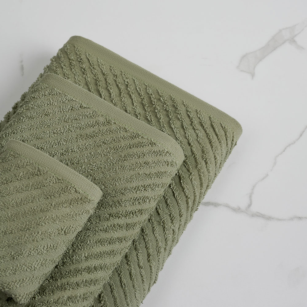 PROVANCE Эвкалипт Полотенце махровое, 100% хлопок, 30х50см, 340гр/м, зеленый, арт.№ 484-134