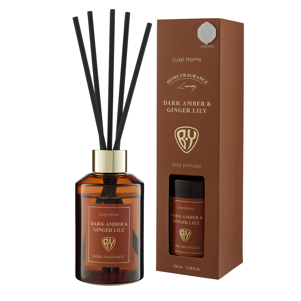 BY Диффузор Luxe Home, 100 мл. White Musk&Warm Vanilla,Black leather,Velvet Rose,Dark Amber, арт.№ 412-223
