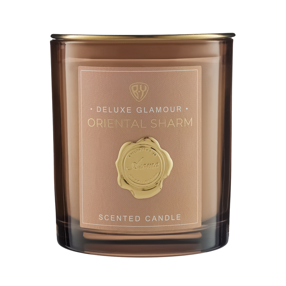 BY Свеча ароматизированная Deluxe Glamour, 200гр., Oriental Sharm, арт.№ 412-227