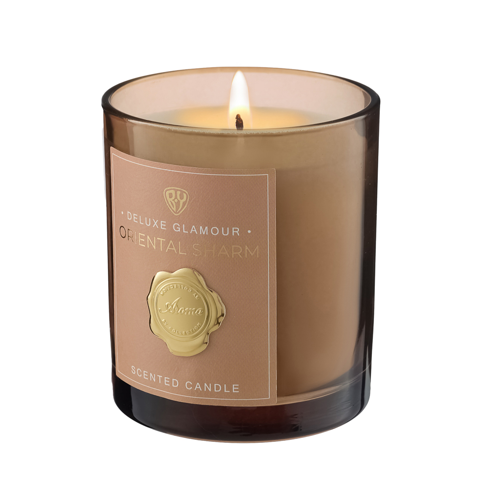 BY Свеча ароматизированная Deluxe Glamour, 200гр., Oriental Sharm, арт.№ 412-227