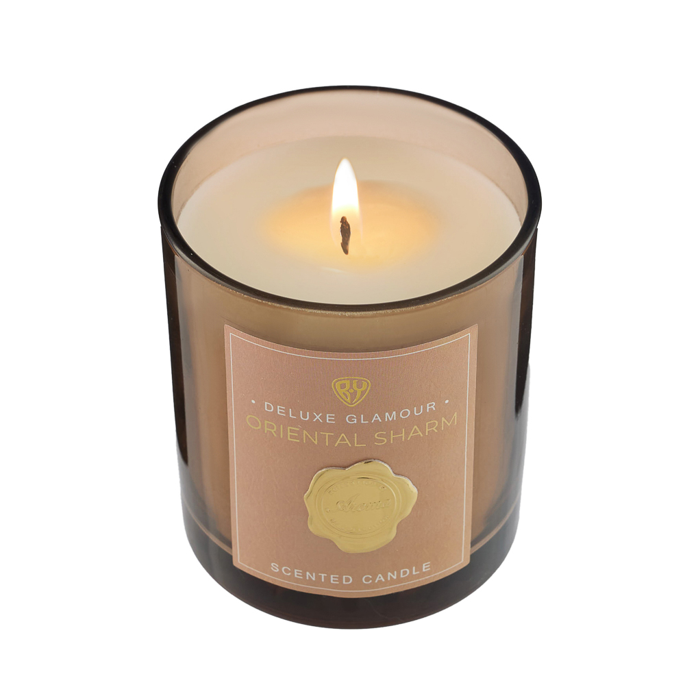 BY Свеча ароматизированная Deluxe Glamour, 200гр., Oriental Sharm, арт.№ 412-227