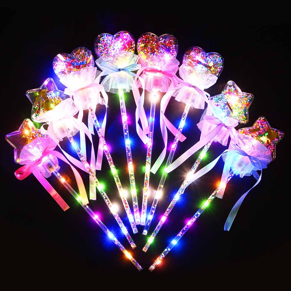 ИГРОЛЕНД Волшебная палочка, ПВХ, свет, 3xLR44, 36см, 4 цвета, арт.№ 295-197