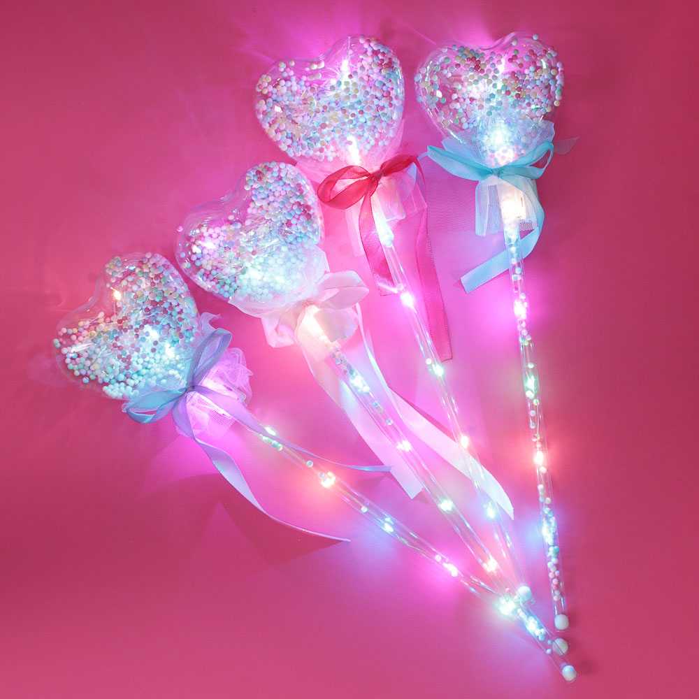 ИГРОЛЕНД Волшебная палочка, ПВХ, свет, 3xLR44, 36см, 4 цвета, арт.№ 295-197