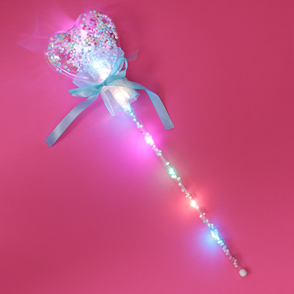 ИГРОЛЕНД Волшебная палочка, ПВХ, свет, 3xLR44, 36см, 4 цвета, арт.№ 295-197