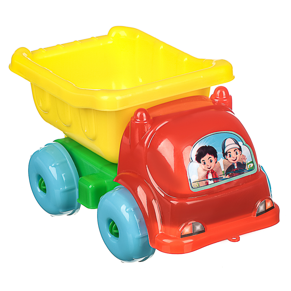 ИГРОЛЕНД Машинка игрушечная в сетке, пластик, 8x14,8x7,5 см, 4 дизайна, для детей 3+, арт.№ 292-458