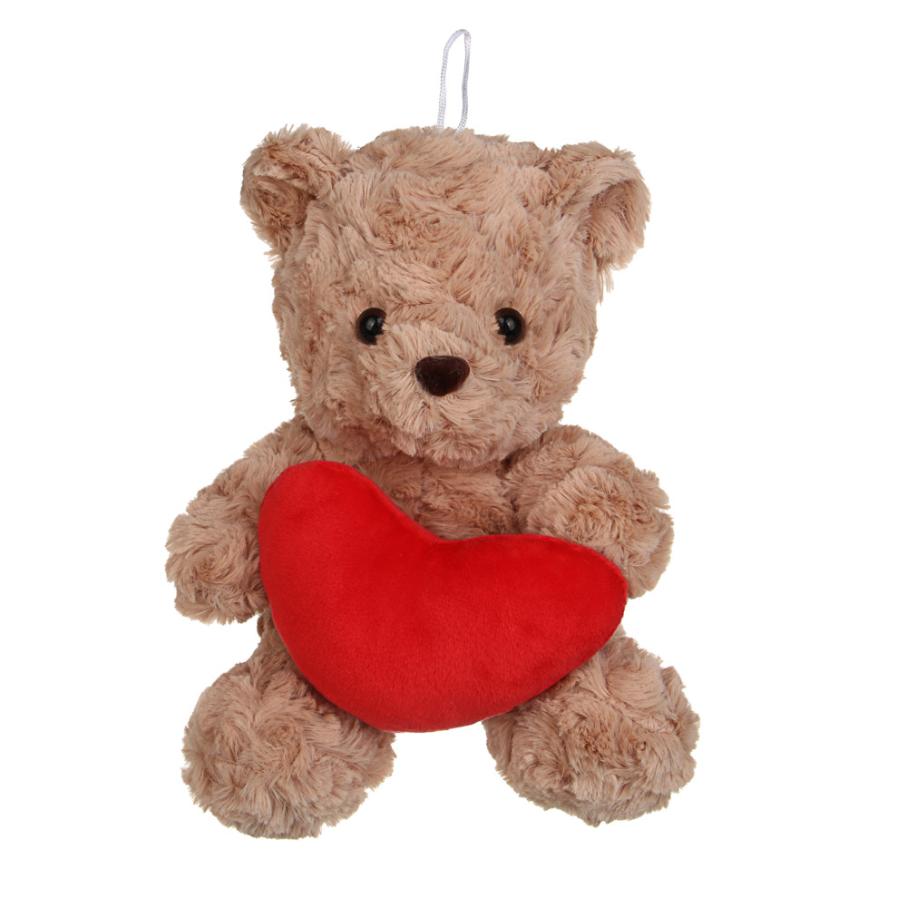 Сувенир мягкий тм LADECOR "Мишка с сердцем", 20 см, плюш, 4 цвета, арт.№ 264-924