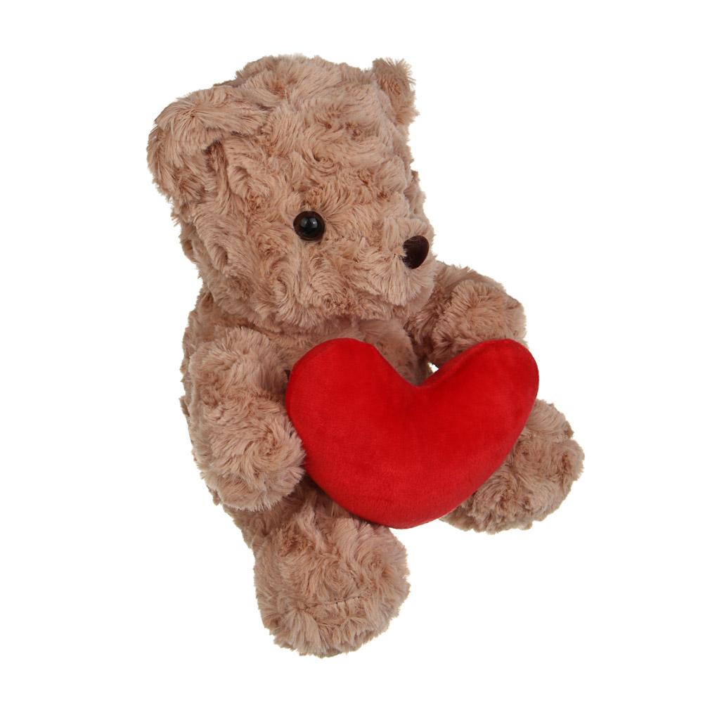 Сувенир мягкий тм LADECOR "Мишка с сердцем", 20 см, плюш, 4 цвета, арт.№ 264-924