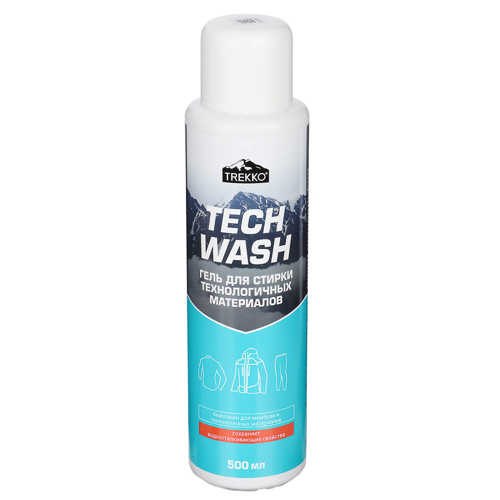 Гель для стирки мембранных и технологичных материалов Trekko Tech Wash, п/б, 500мл, арт.№ 958-161