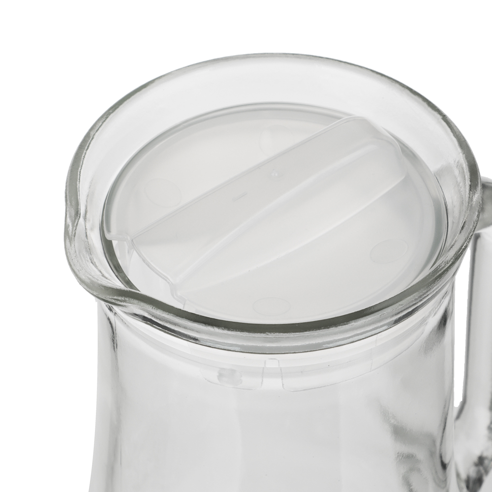 Кувшин "Крист" с пластиковой крышкой, 1,2л, стекло, арт.№ 878-515