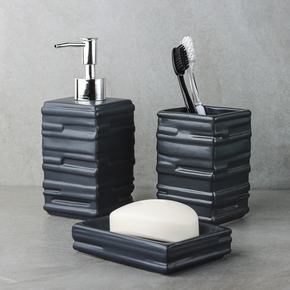 BY Дозатор для жидкого мыла "Сканди", керамика, 2 цвета, арт.№ 463-143