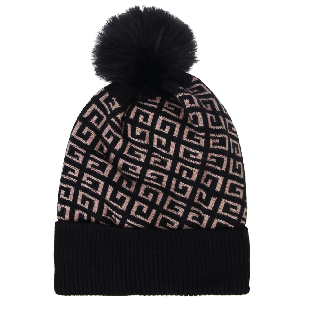 GALANTE Шапка женская с помпоном на подкладе, р-р 56-58, 3 цвета, СЗШ24-13, арт.№ 314-835