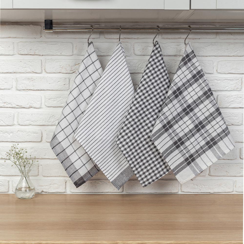 PROVANCE Комплект полотенец кухонных 4шт, 75% хлопок, 25% ПЭ 40х60см, "Классика", арт.№ 434-081