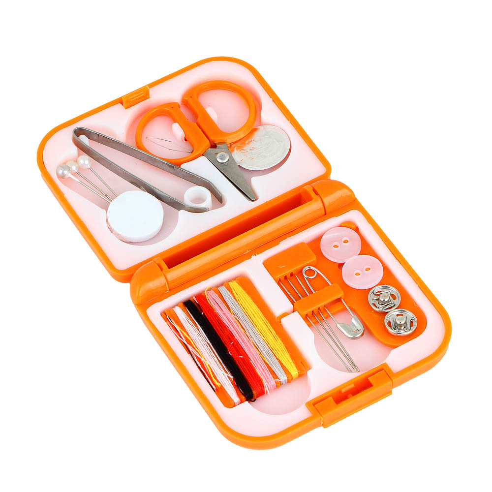 BY Рыжий Набор швейный дорожный в футляре, 20 предметов, 3 цвета, арт.№ 308-270