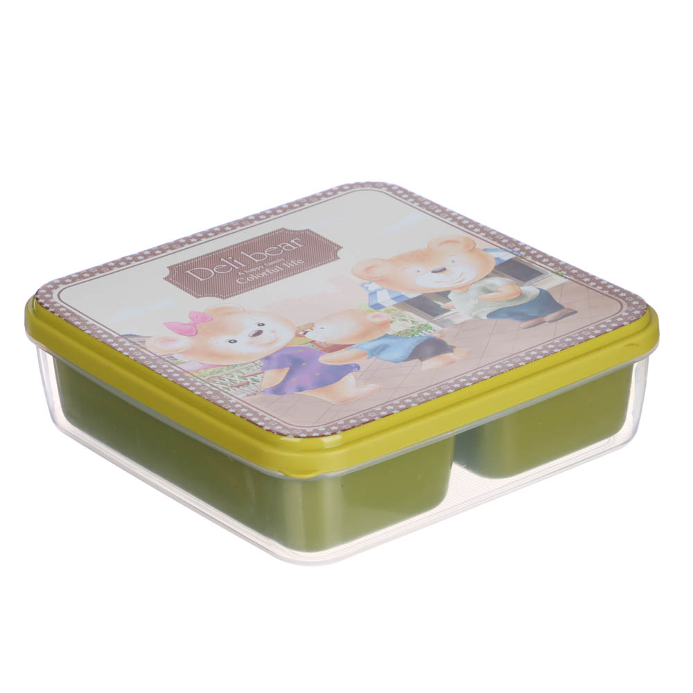 Набор контейнеров "Медвежата", 3шт, (1600мл, 2х450мл), полипропилен, арт.№ 829-202