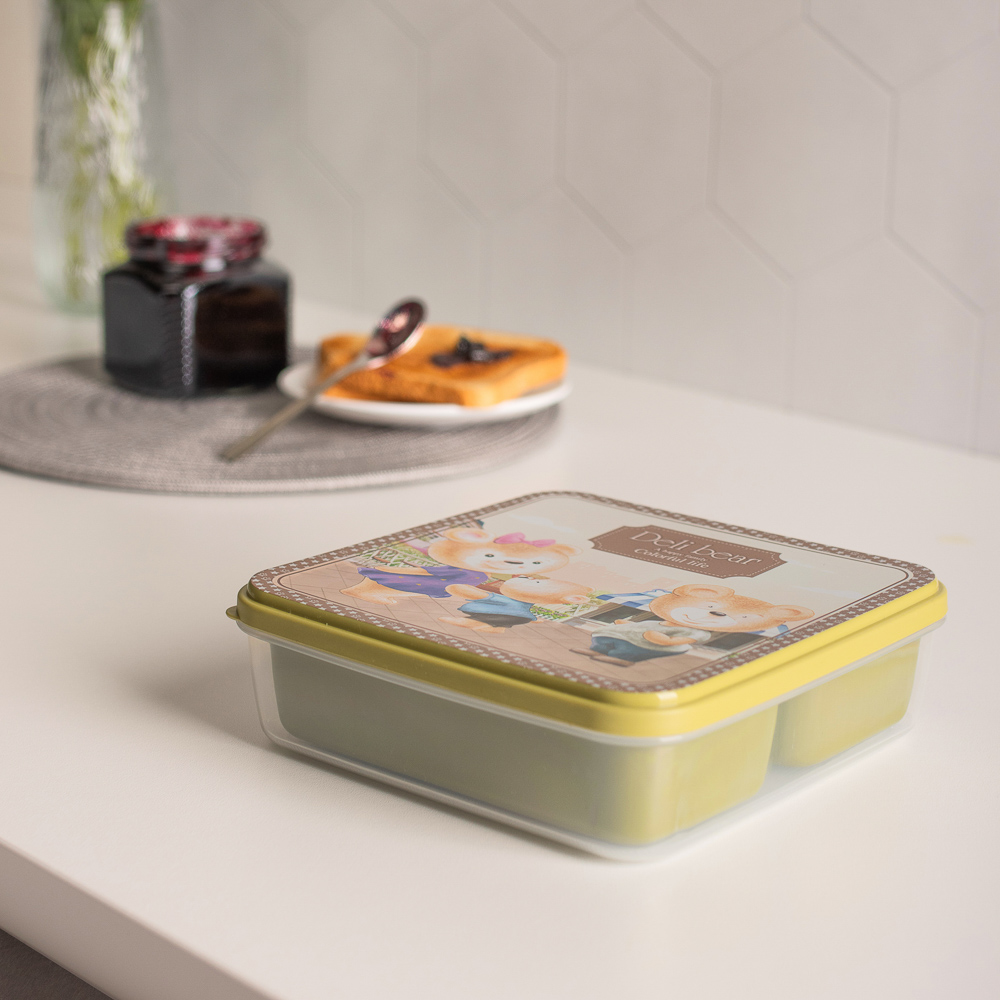 Набор контейнеров "Медвежата", 3шт, (1600мл, 2х450мл), полипропилен, арт.№ 829-202