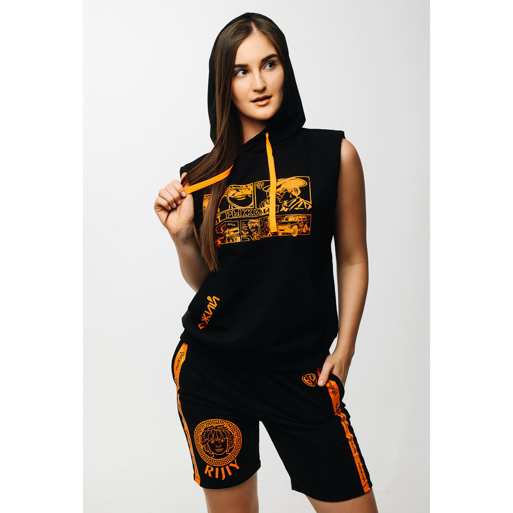 BY Футболка женская без рукава R-Style, хлопок 100%, р-р XS-XL, 3 дизайна, арт.№ 838-073