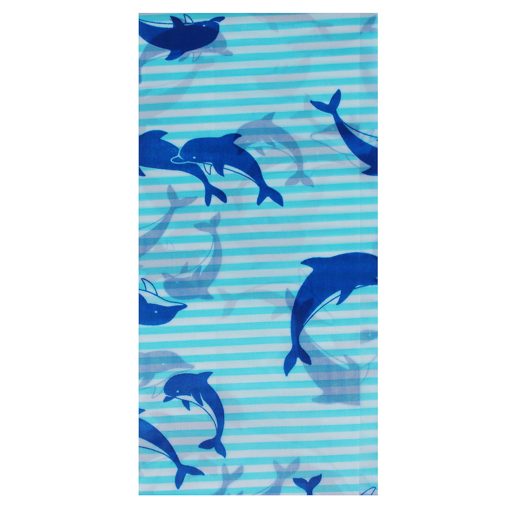 VETTA Шторка для ванной, полиэстер, 110 г/м2, 180х180см, "Дельфин", арт.№ 461-060