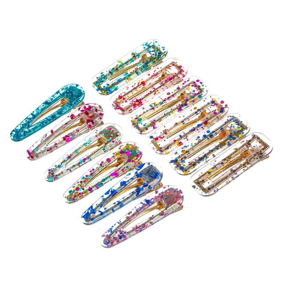 BERIOTTI Заколка-зажим для волос, сплав, акрил, 6,7см, 2 дизайна, арт.№ 321-322