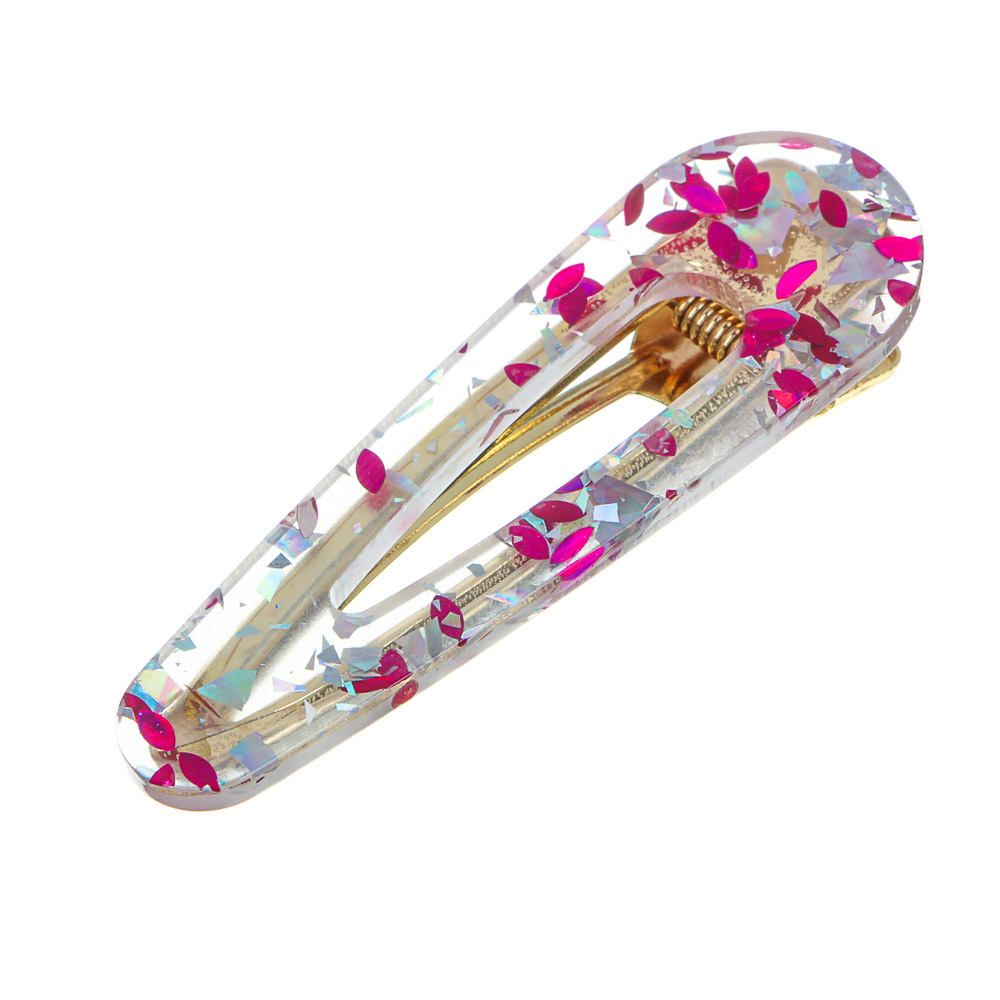 BERIOTTI Заколка-зажим для волос, сплав, акрил, 6,7см, 2 дизайна, арт.№ 321-322