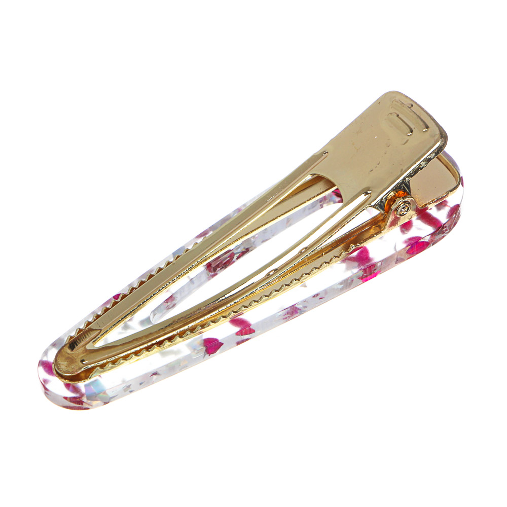 BERIOTTI Заколка-зажим для волос, сплав, акрил, 6,7см, 2 дизайна, арт.№ 321-322