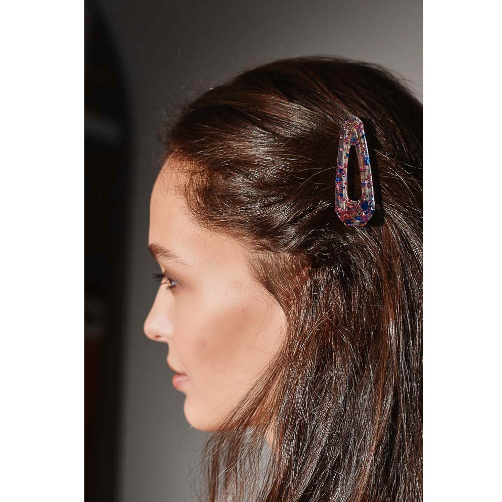 BERIOTTI Заколка-зажим для волос, сплав, акрил, 6,7см, 2 дизайна, арт.№ 321-322