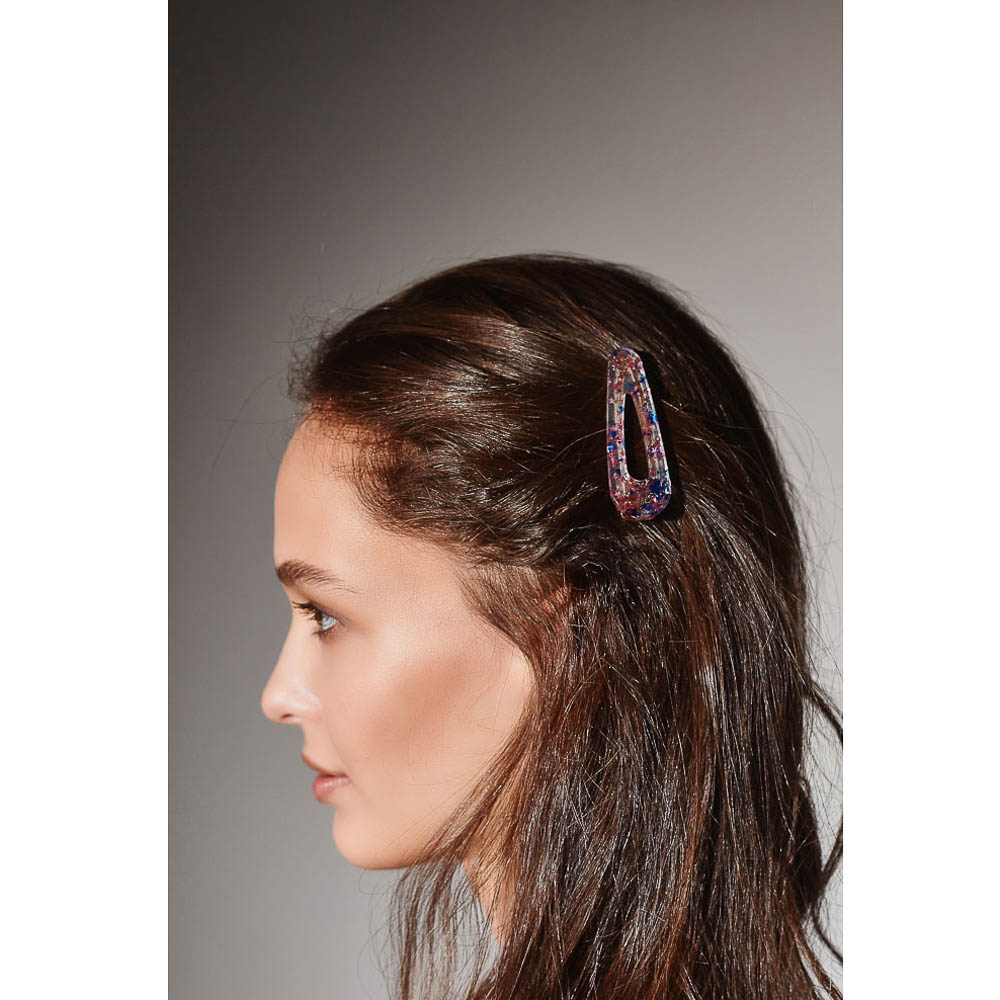 BERIOTTI Заколка-зажим для волос, сплав, акрил, 6,7см, 2 дизайна, арт.№ 321-322