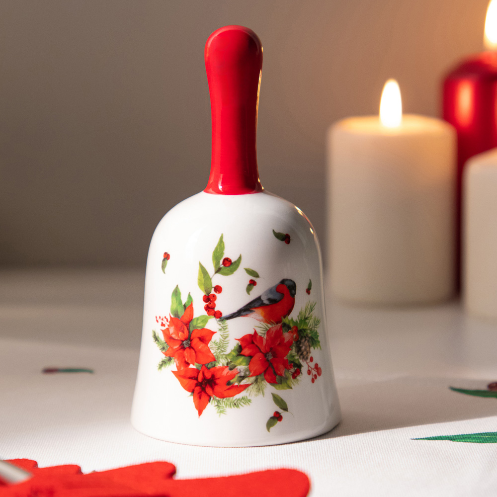 MILLIMI Винтер Колокольчик декоративный, 7х7х13см, керамика, арт.№ 820-825