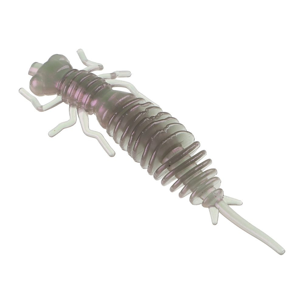 Приманка силиконовая "Личинка стрекозы" тм AZOR FISHING, 8см, 5шт, 5 цветов, арт.№ 145-185