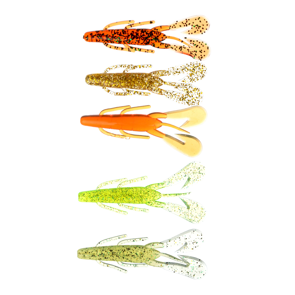 AZOR FISHING Приманка мягкая Рак 3.5, силикон Премиум, 90 мм, 3 шт. в уп., микс цветов, арт.№ 145-086