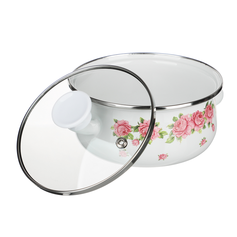 Набор мини-кастрюли 2шт. + салатник 1шт., с крышками, 6пр (14/16+14см, 0,7/1,1+0,7л), арт.№ 894-556