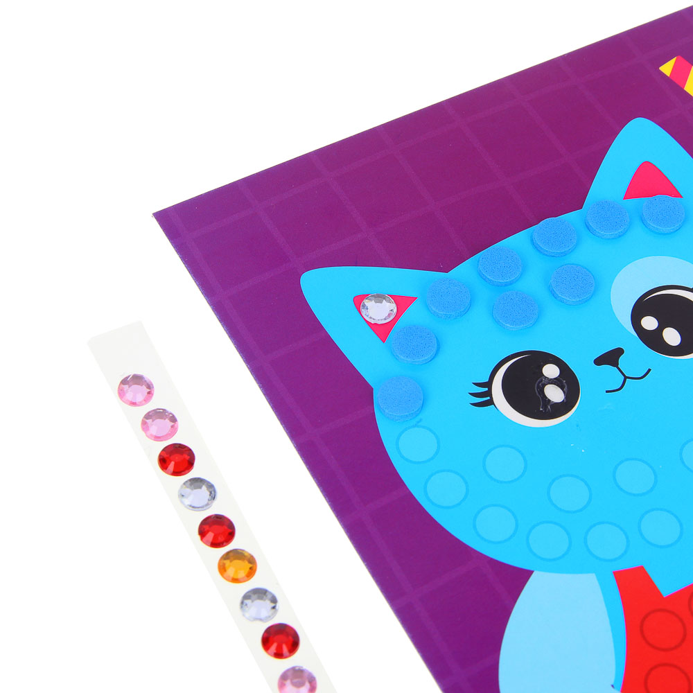 Аппликация самоклеящаяся "Веселый день", ХОББИХИТ, бумага, ЭВА, арт.№ 285-136