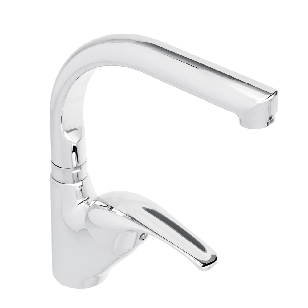 СоюзКран Смеситель для кухни, поворотный излив 25см, керам. картридж 40мм, хром, цинк, SK01-G131, арт.№ 566-390