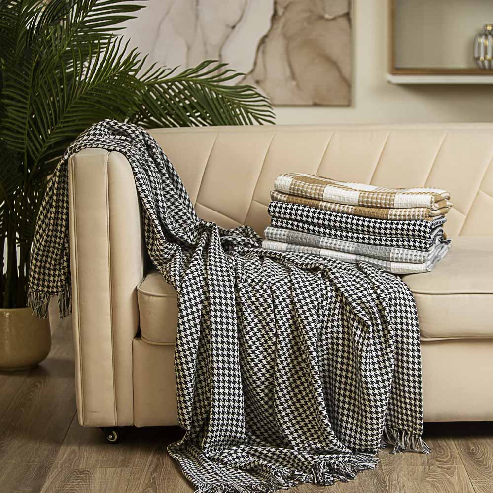 PROVANCE Ларго Плед, 200х220см, 100% хлопок, 4 дизайна, арт.№ 486-076