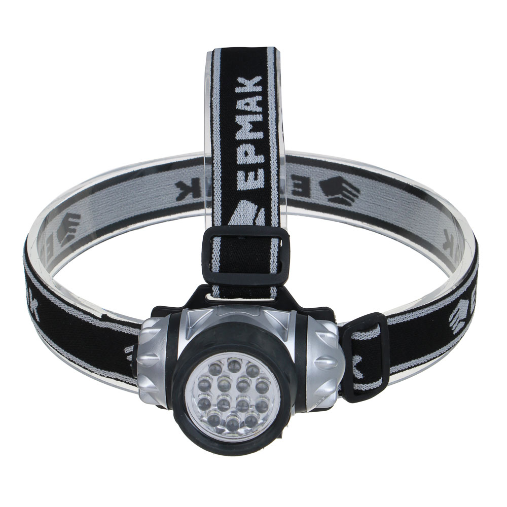Фонарь налобный, тм ЕРМАК, 14 ярк. LED, 3xAAA, 6х4,2 см, арт.№ 328-072