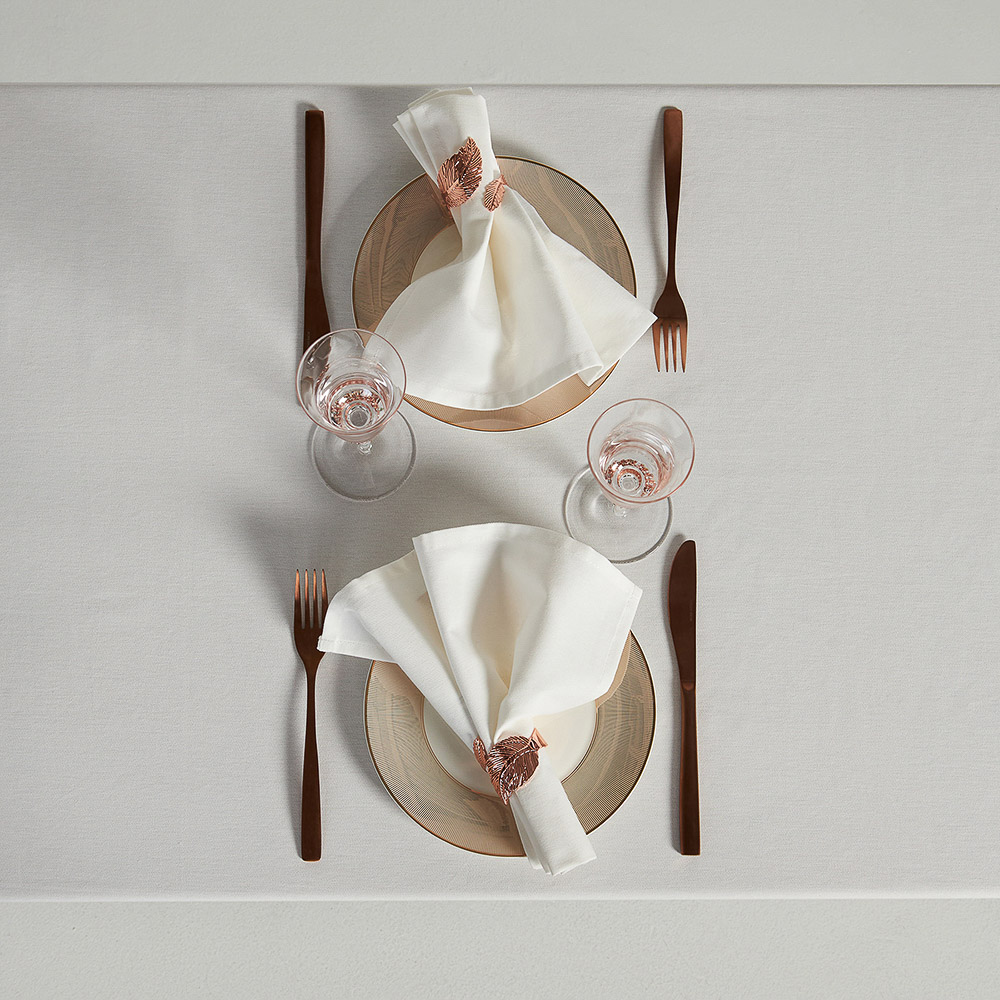 BY COLLECTION White Line Скатерть текстильная, 140х140см, 100% хлопок, арт.№ 488-102