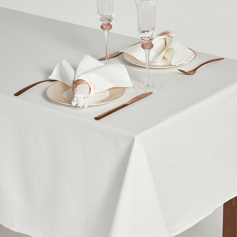 BY COLLECTION White Line Скатерть текстильная, 140х140см, 100% хлопок, арт.№ 488-102