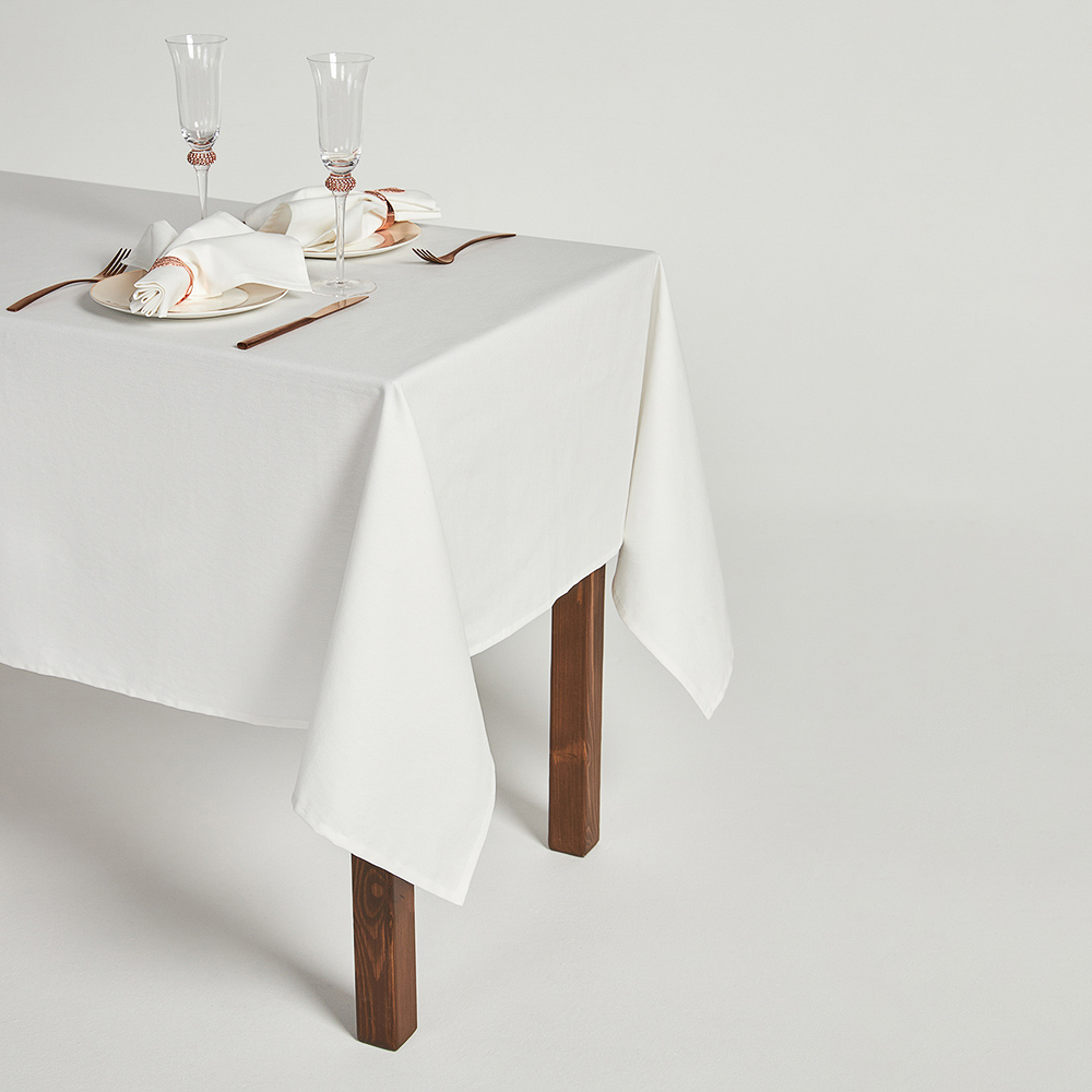 BY COLLECTION White Line Скатерть текстильная, 140х140см, 100% хлопок, арт.№ 488-102