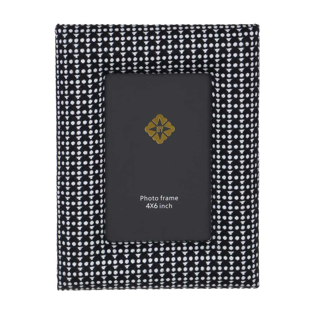 Фоторамка, внешняя рамка 21,5х16,5 см, размер фото 10x15 см, ткань, МДФ, арт.06-5, арт.№ 520-909