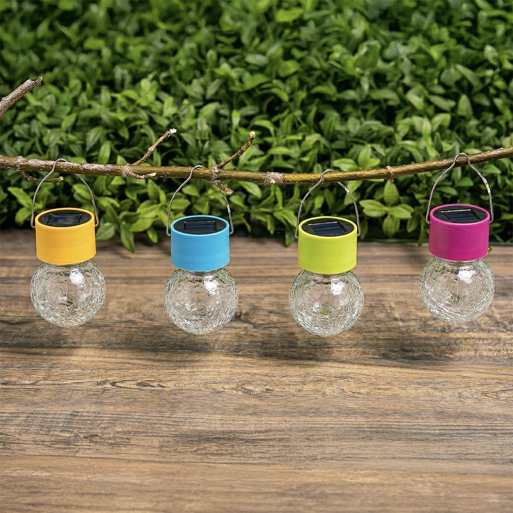 INBLOOM Фонарь на солн.батарее 9х6см 1LED белый, 1x1.2v 2/3AA 100mAh Ni-MH, пластик, стекло, арт.№ 475-325