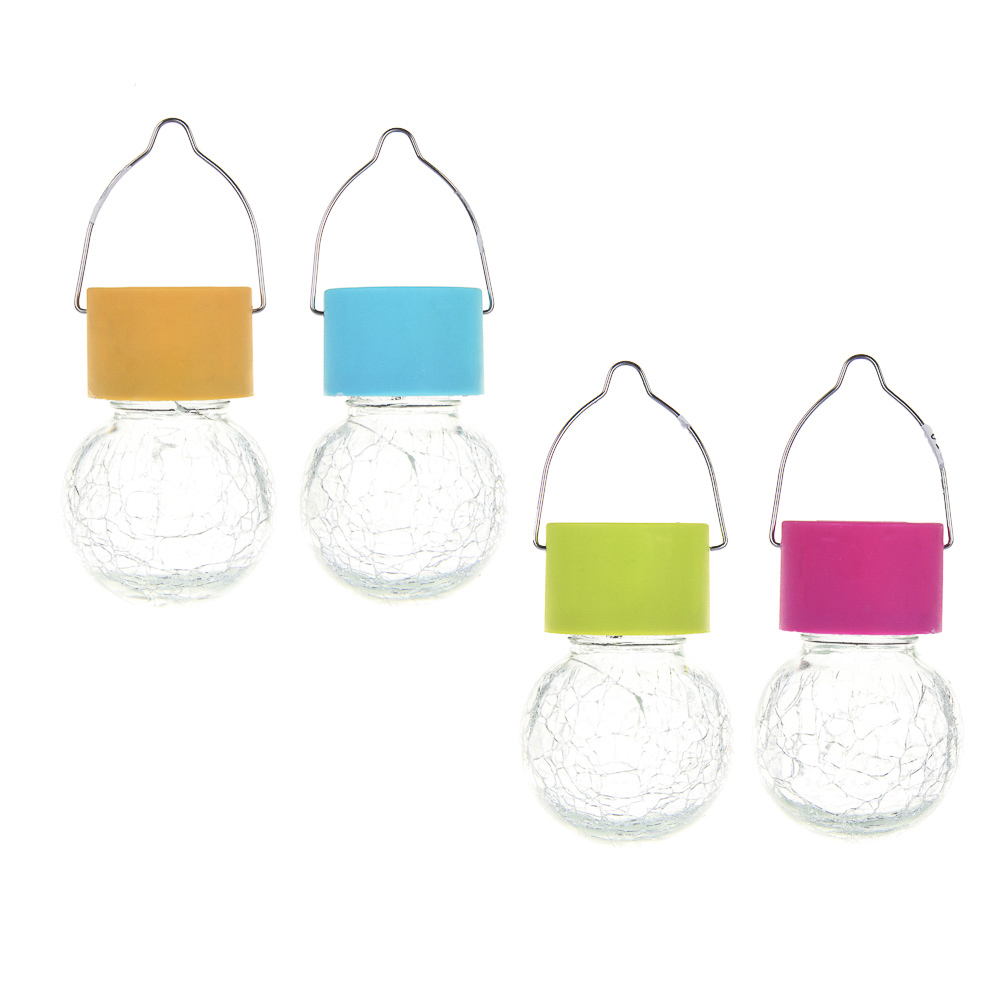 INBLOOM Фонарь на солн.батарее 9х6см 1LED белый, 1x1.2v 2/3AA 100mAh Ni-MH, пластик, стекло, арт.№ 475-325