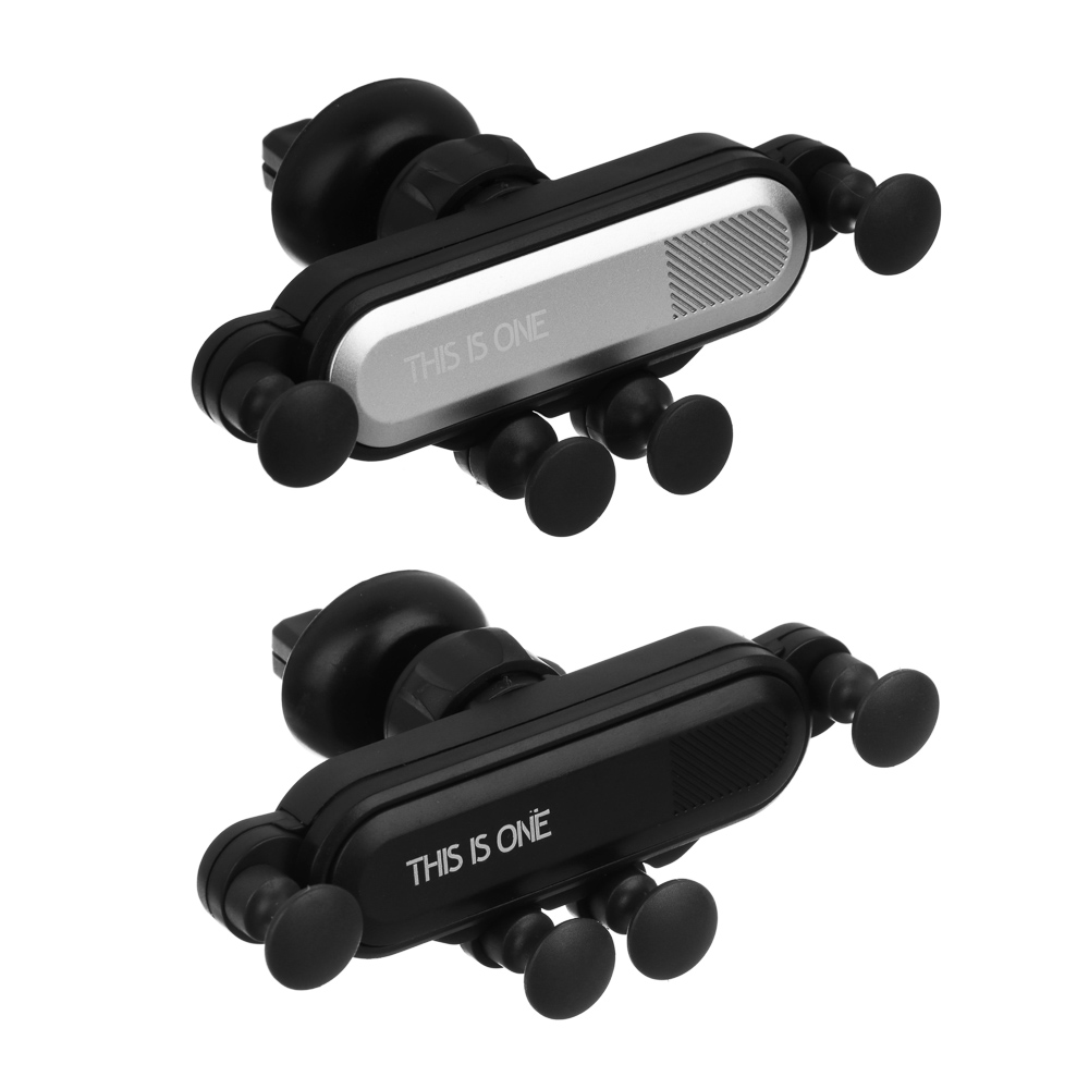 NG Держатель телефона на дефлектор, универсальный размер, гравитационный, пластик, арт.№ 733-037