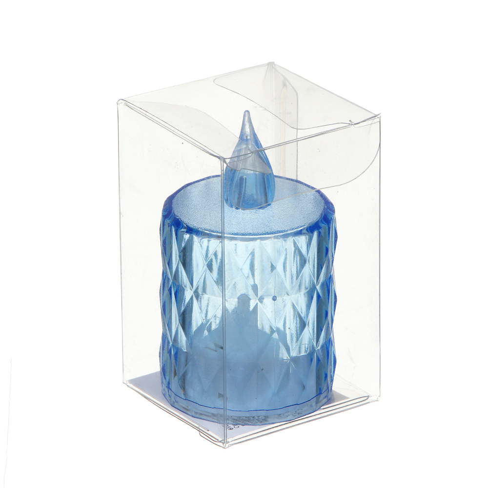 Светильник декор. в виде свечи с LED-подсветкой, 1 режим, полистирол, 3,6х6,5 см, 3хAG10,4цв.,арт.2, арт.№ 695-187