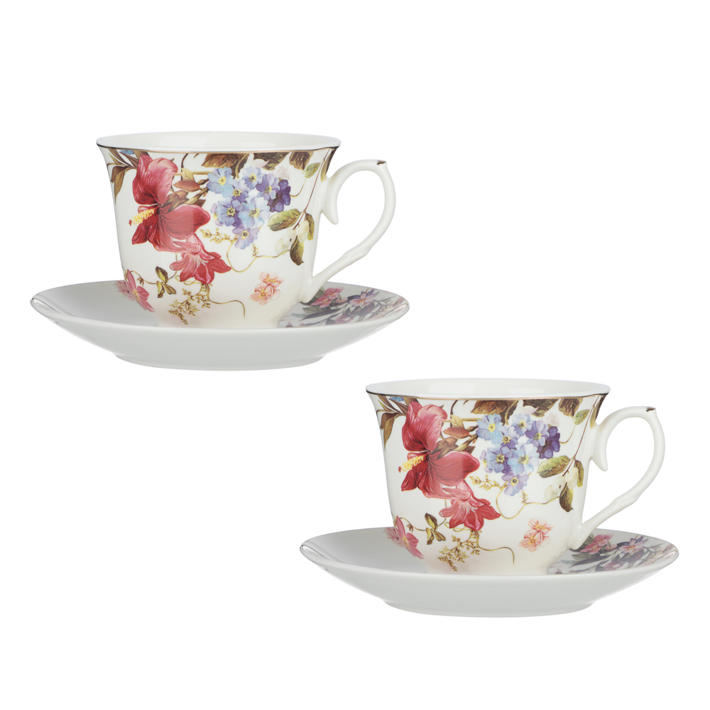 Набор чайный 4 пр., 225мл, MILLIMI, Джина, фарфор, арт.№ 802-568