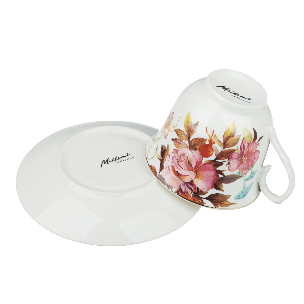 Набор чайный 4 пр., 225мл, MILLIMI, Джина, фарфор, арт.№ 802-568